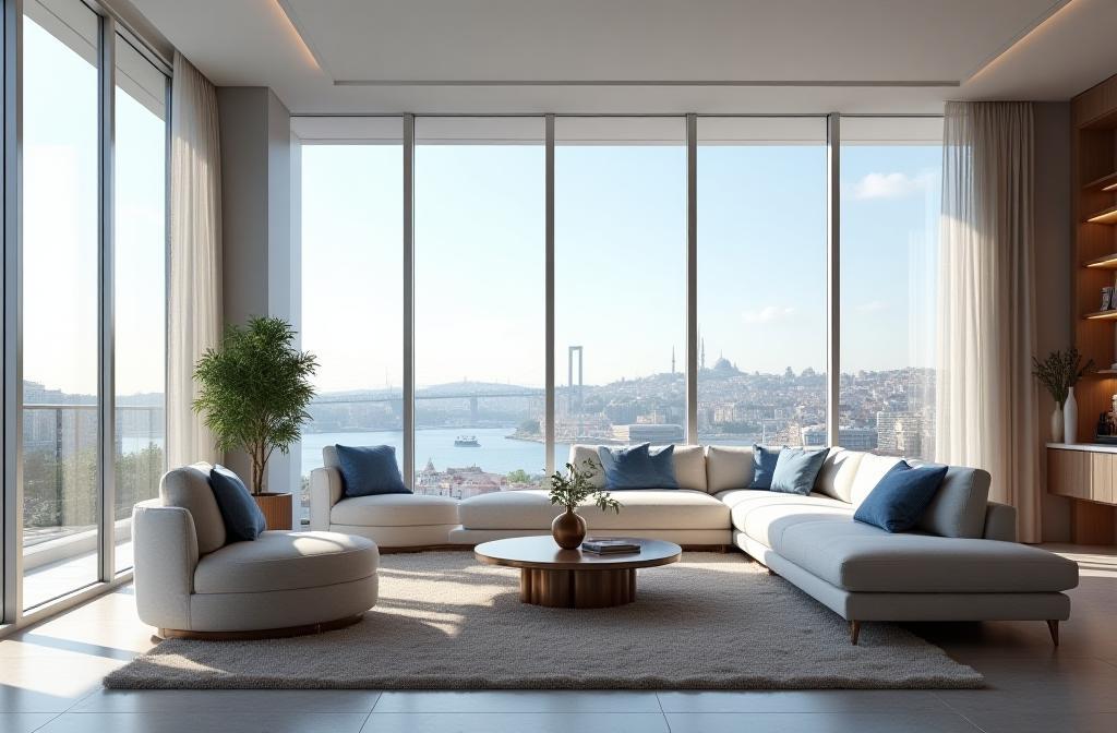 Beautifully designed modern living room showcasing the potential transformation by Mabel Design Studios